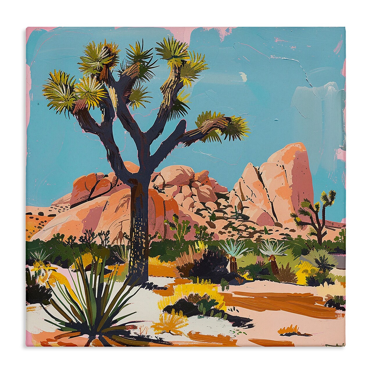 Stupell Industries Modern Joshua Tree in Desert Canvas By Walker Noble